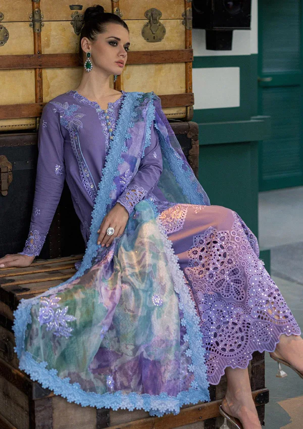 MUSHQ lawn embroidered chickankari luxury dress - Image 3