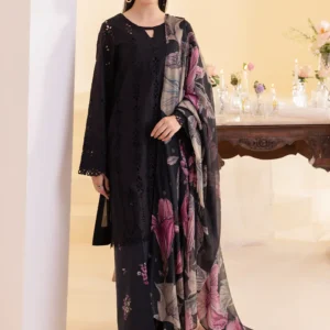 Iznik Chikankari Lawn Luxury Embroidered 3 Piece Dress
