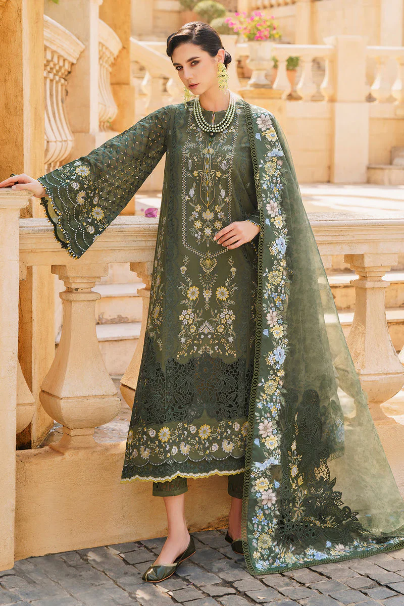 Barouqe embroidered lawn 3 piece dress - Image 2
