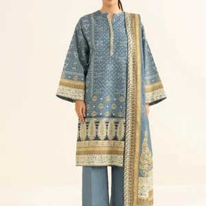 Sapphire Factory Leftover Lawn Digital Print 3 Piece Dress