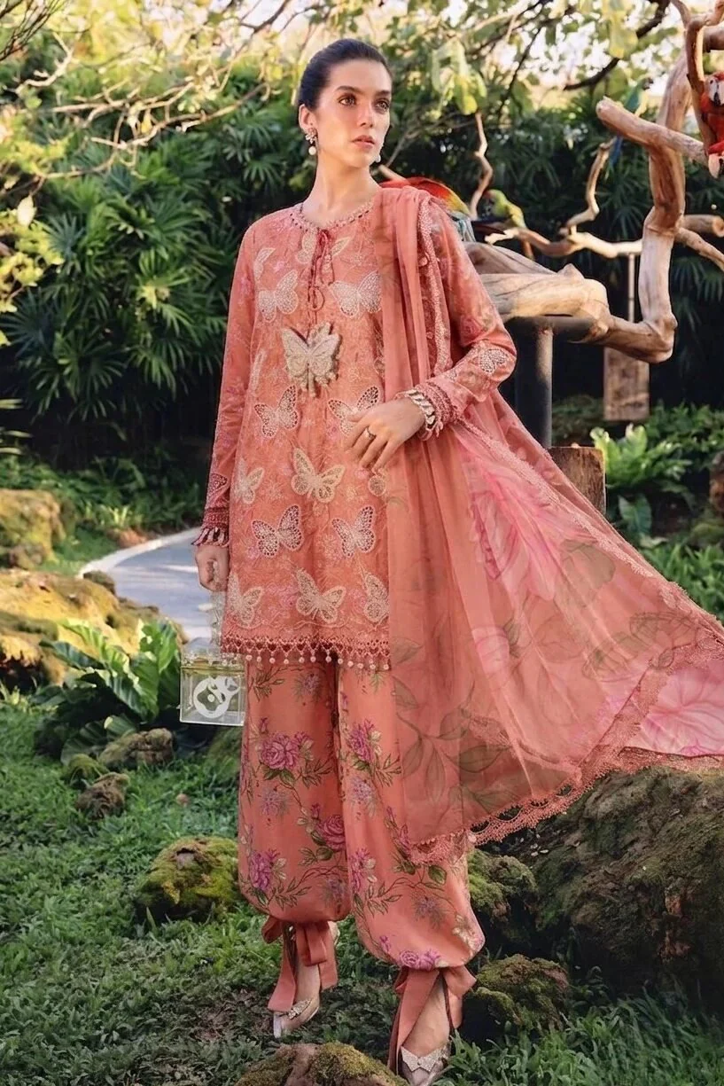 Maria B Lawn Chikankari Luxury Embroidered 3 Piece Dress