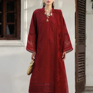 Alizeh Lawn Chikankari Luxury Embroidered 3 Piece Dress