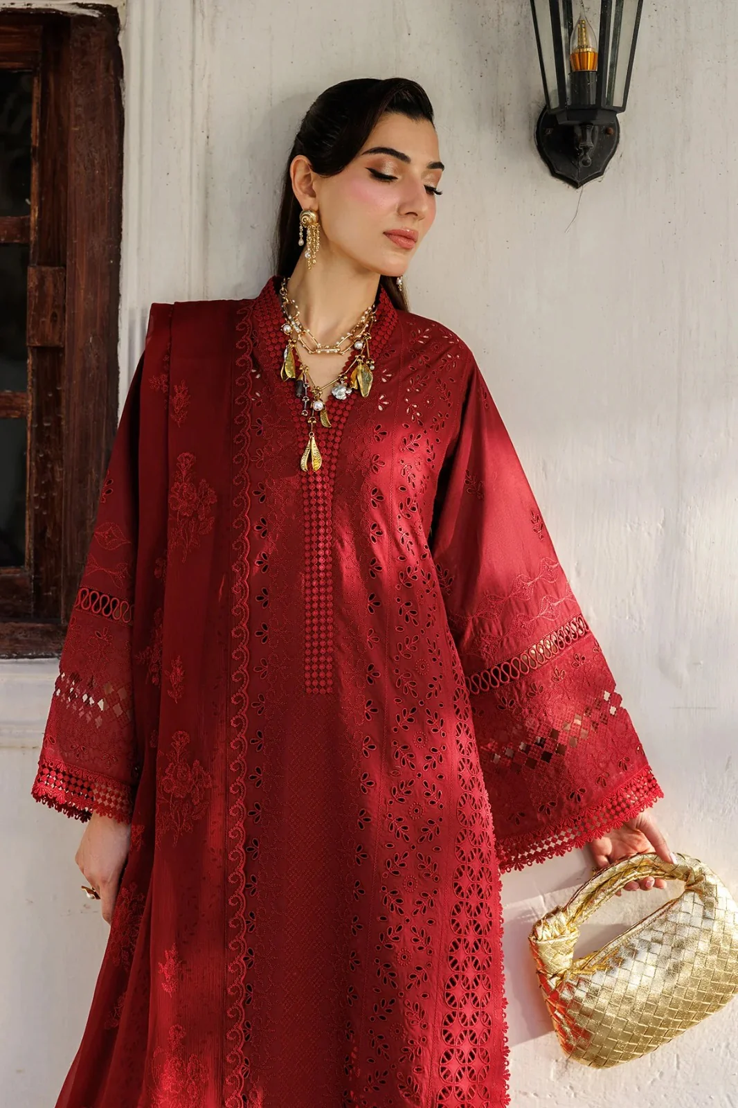 Alizeh Lawn Chikankari Luxury Embroidered 3 Piece Dress - Image 2