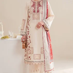 Jazmin Lawn Luxury Embroidered 3 Piece Dress